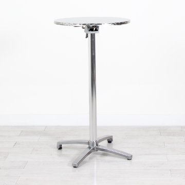 600mm Chrome Round Poseur Table - Chrome Frame 600mm Chrome Round Poseur Table - Chrome Frame